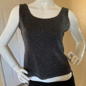 Black & Silver Andrea Polizzi for rex lester top